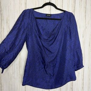 Kookai 100% silk Cobalt Blue Blouse